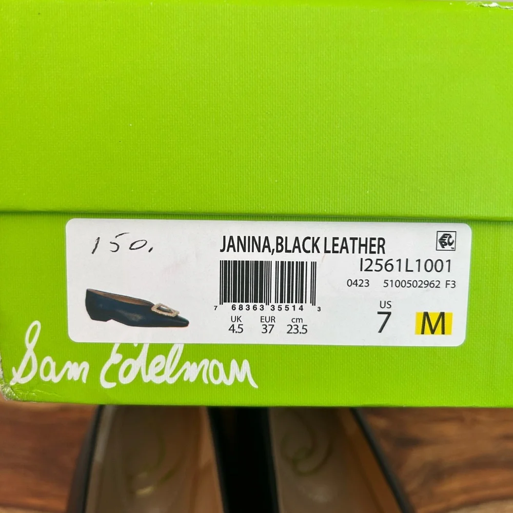 Sam Edelman Black Leather Women's Shoes, Size 7, NWT - Picture 9 of 9